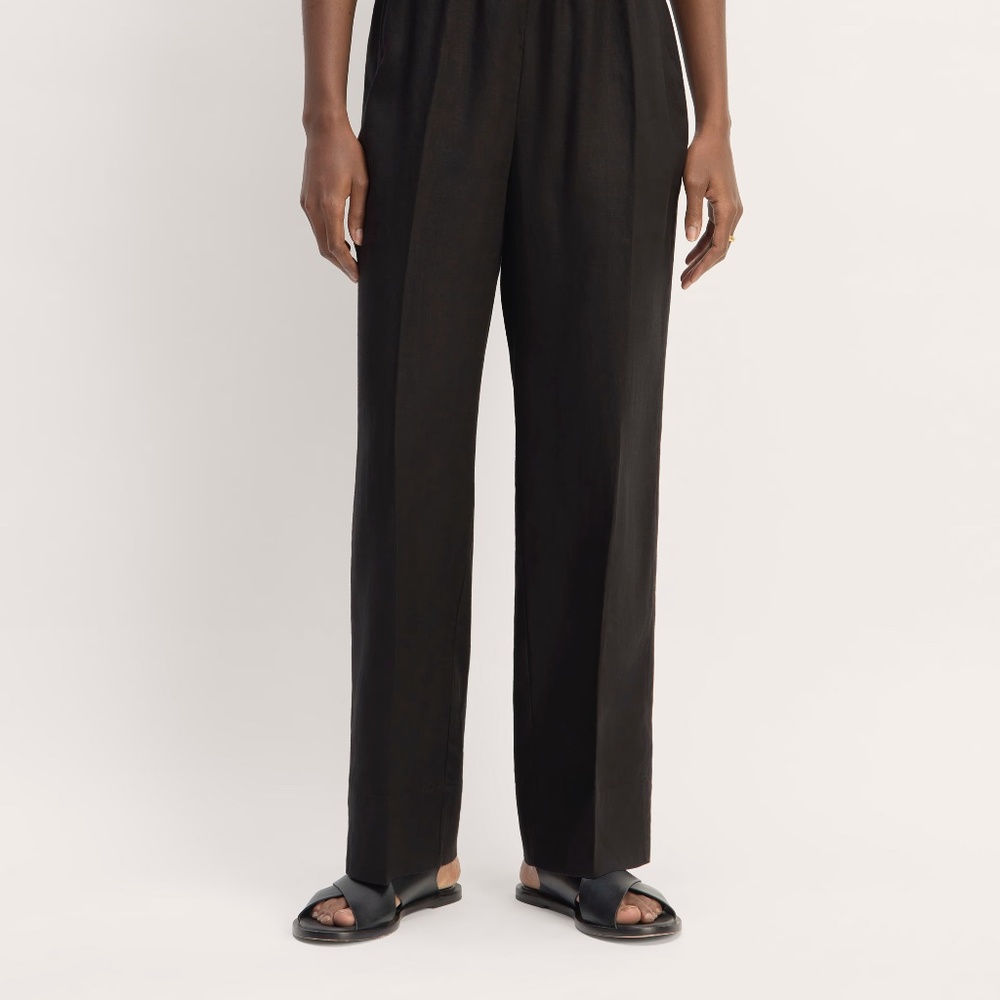 Everlane | The Linen Easy Pant | Women's | Large | Black